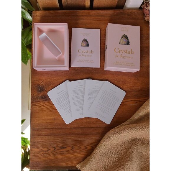 Crystals For Beginners Deck By Judy Hall 50 Cards To Heal Body Mind & Spirit New - Picture 7 of 11